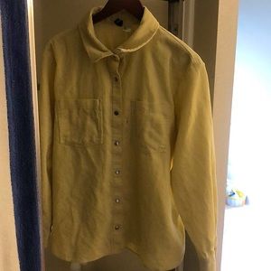 Yellow corduroy button up